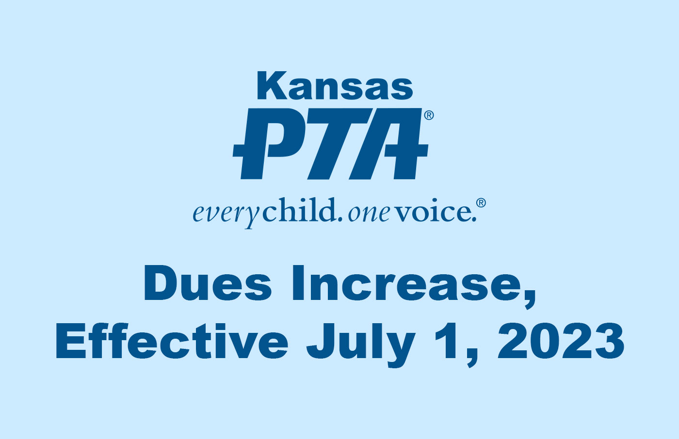 KS PTA Dues Increase July 1, 2023